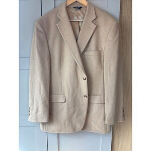 Botany 500 Mens Camel Hair Blazer Tan Two Button Sport Coat Jacket